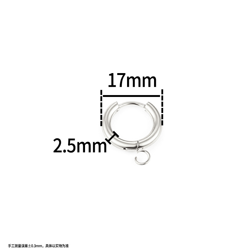 溶接リングピアスステンレスアクセサリーDIY部品製作男女イヤリングストラップ流蘇ファッションラウンドピアスアクセサリー