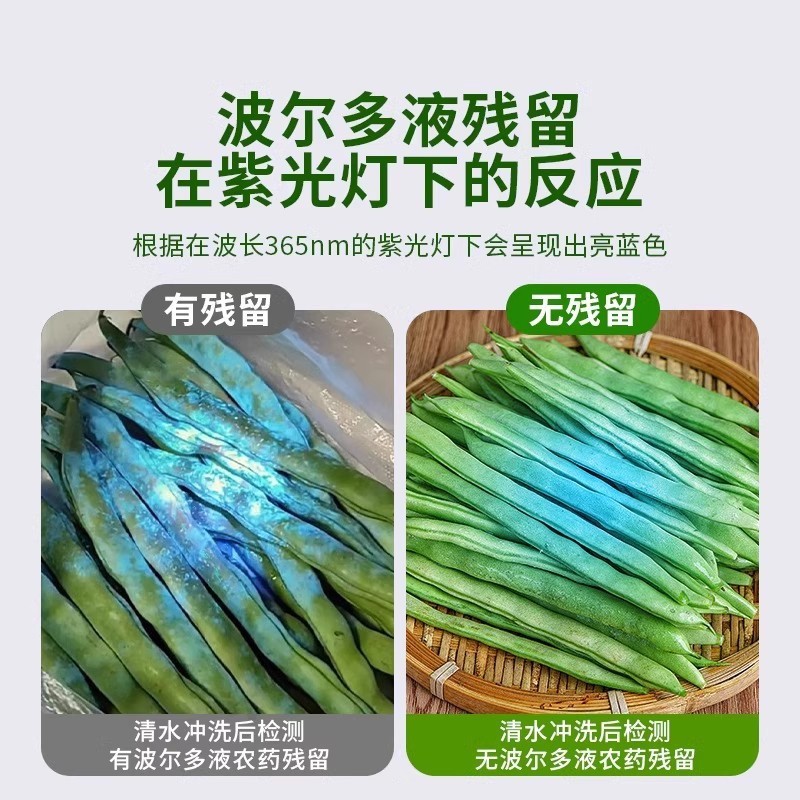 紫光灯鉴定专用蔬菜波尔多液蓝矾检测笔猪肉防腐剂检测荧光剂检测|undefined