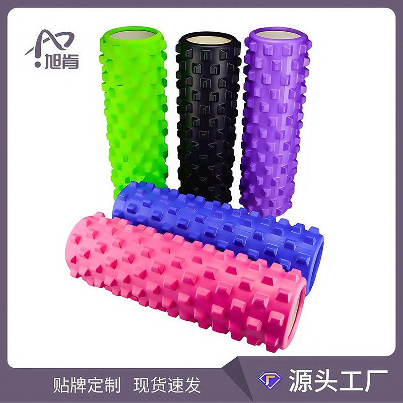 Factory Direct supply massage yoga column foam shaft Pilates rubber massage shaft EVA hollow yoga column