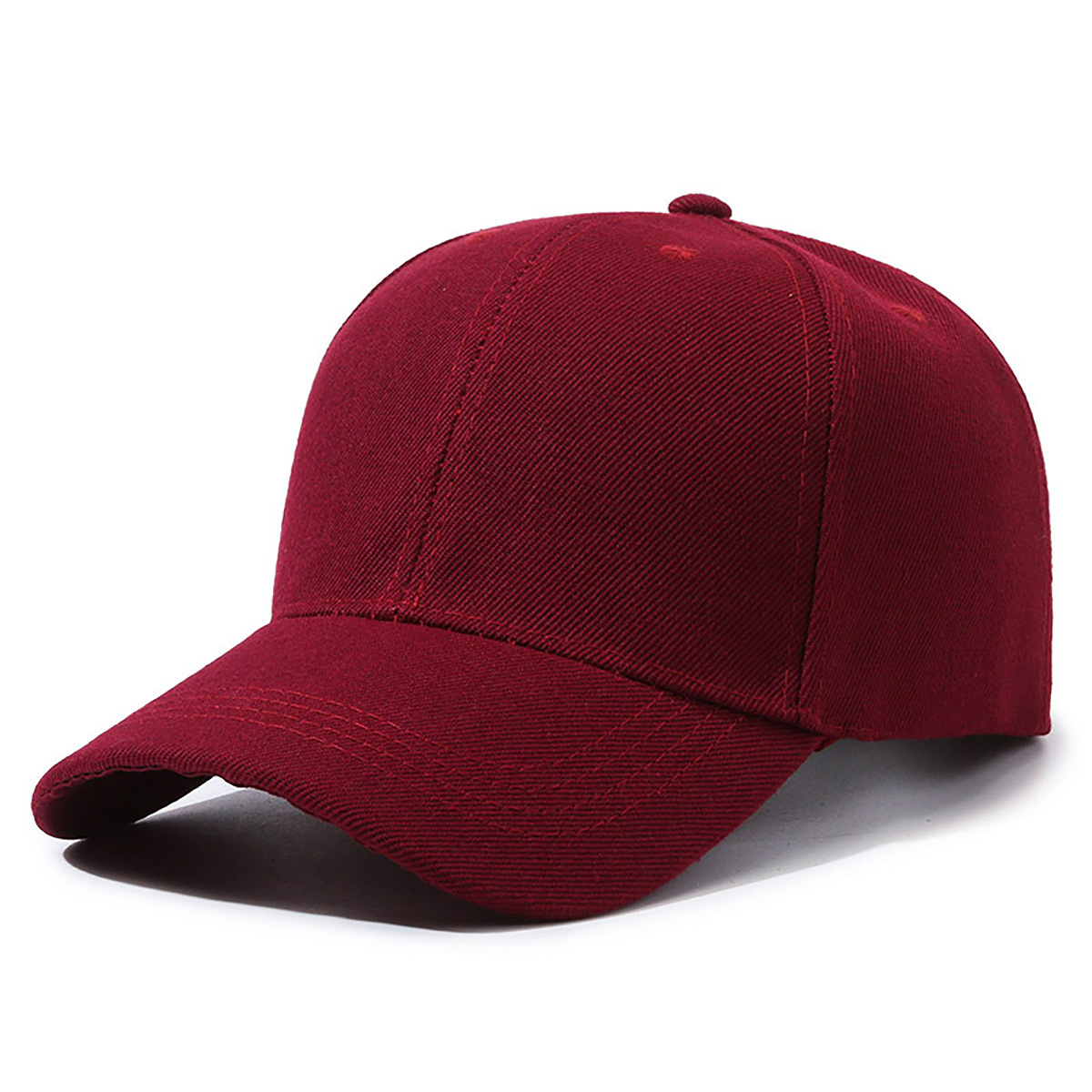 Sombrero de placa de impresión personalizada gorra de béisbol para adultos gorra de trabajo gorra de trabajo gorra de visera de color sólido logo bordado
