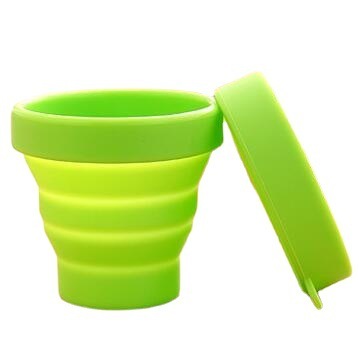 A1465 Portable Silicone Foldable Cup Candy Color Travel Silicone Foldable Cup Outdoor Sports Retractable Mouthwash Cup