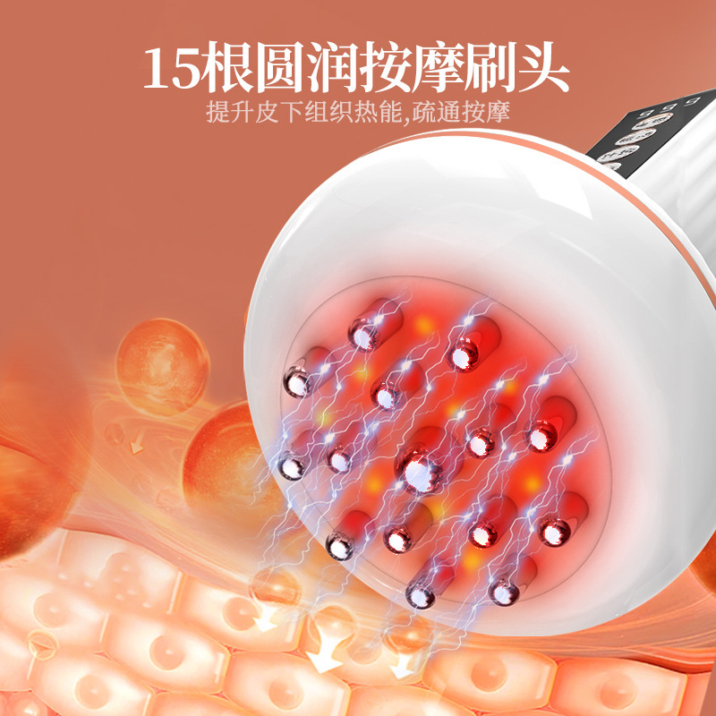 経絡ブラシリンパ疎通神器全身通用電動揉腹器揉み腹マッサージ神器帯脈筋絡ブラシ|undefined