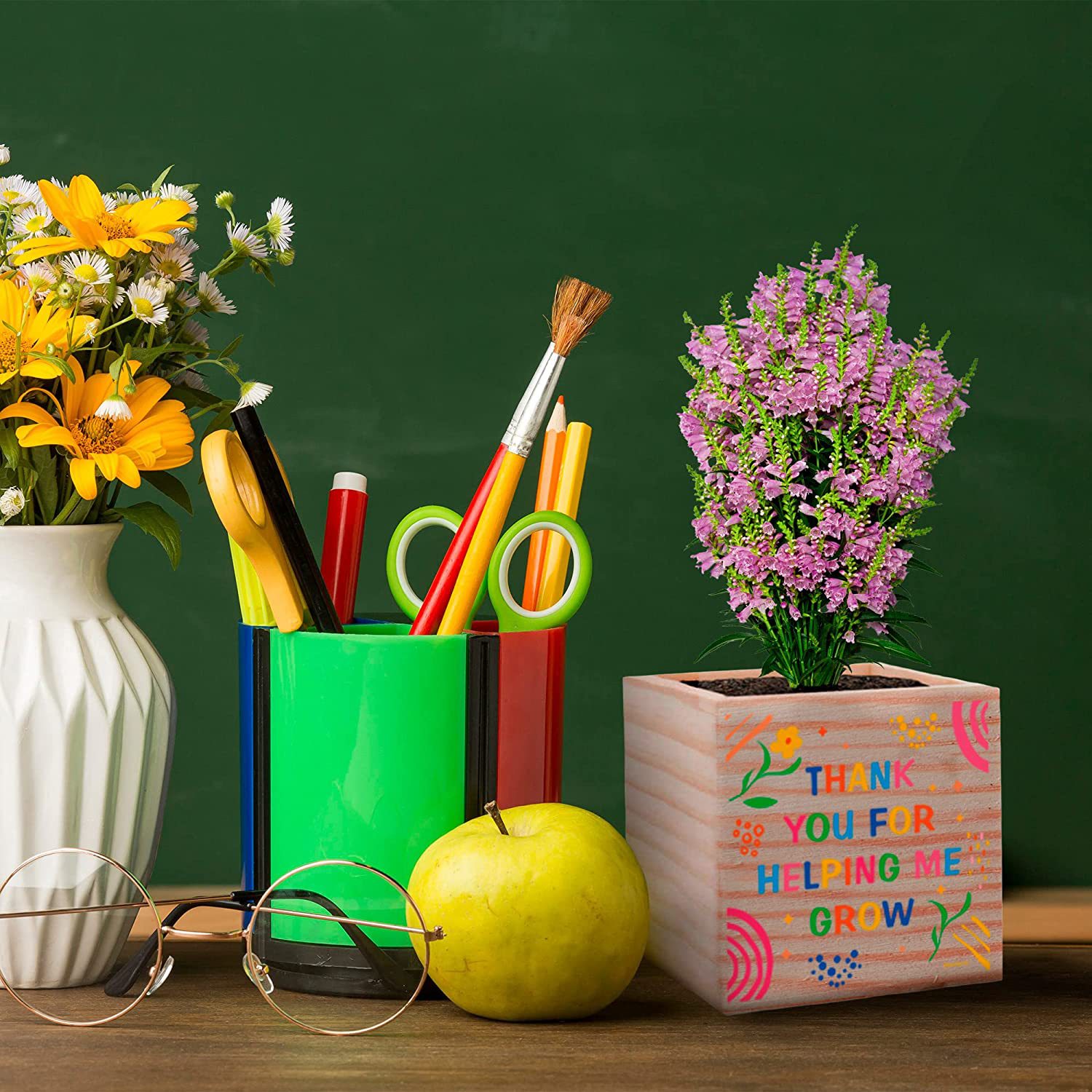 亚马逊园艺工具套装种植盒自种组合盆栽桌面办公室摆设绿植礼物。