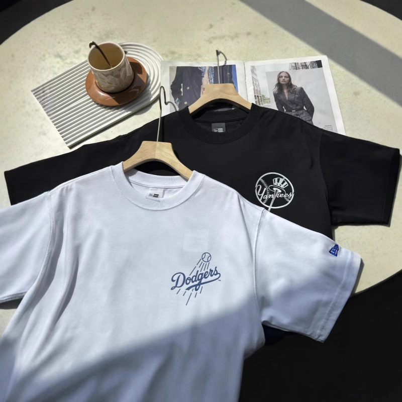 ニューエラ New Era 2025 新しい MLB プリント通気性ヤンキース半袖 T シャツトップハイバージョン卸売|undefined