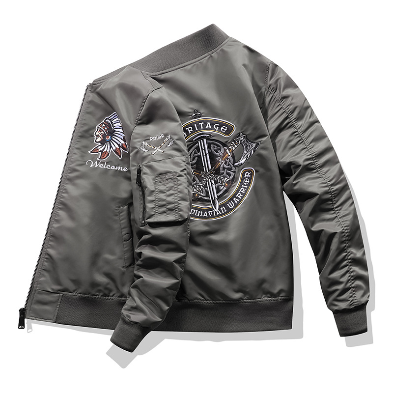2022 chaqueta de trabajo transfronteriza nueva chaqueta de piloto de la Fuerza Aérea Mai chaqueta de béisbol bordado hombre chaqueta de tamaño grande