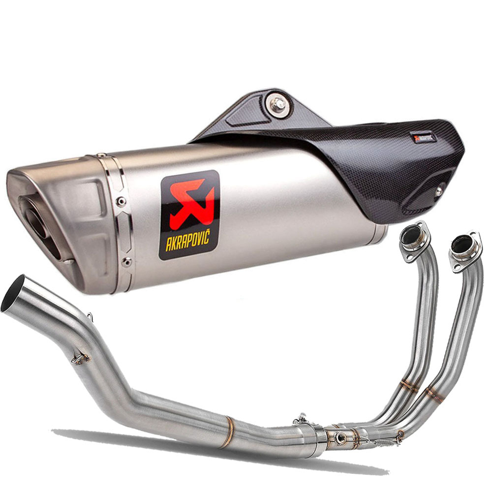 Motorcycle Modified Exhaust Pipe Front Section Connecting Pipe Middle Section Elbow Tail Section Exhaust Pipe Aprilia Rs457