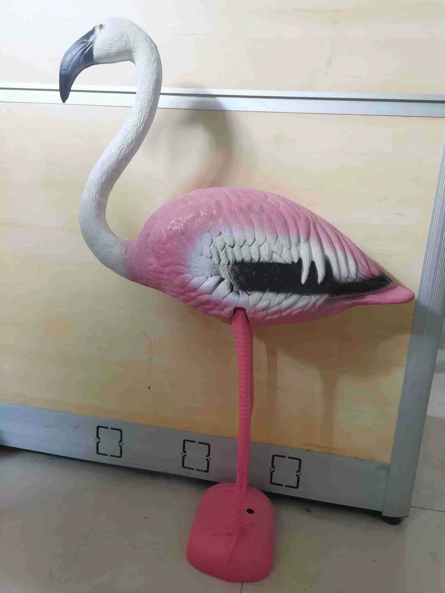 户外园林庭院别墅泳池湿地装饰摆件塑料大火烈鸟仿真动物模型诱饵