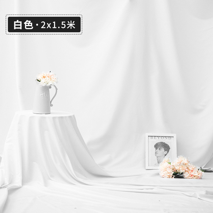 白い写真の背景布写真撮影ライブブロードキャスト無地吊り布寝室の部屋の装飾小道具アート背景壁プレミアム|undefined