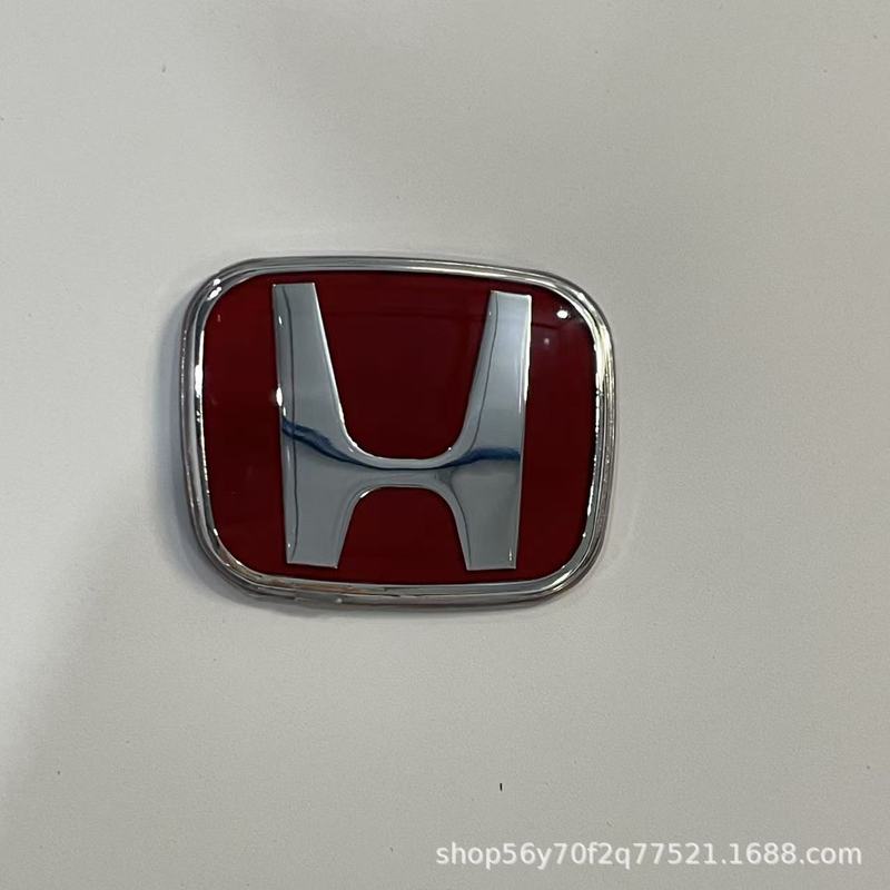 ホンダステアリングホイールHカーロゴ、シビックレッドラベル、フィットCRV、アコード、オデッセイ、フォンファンジェイドの改造前後に適しています。|undefined
