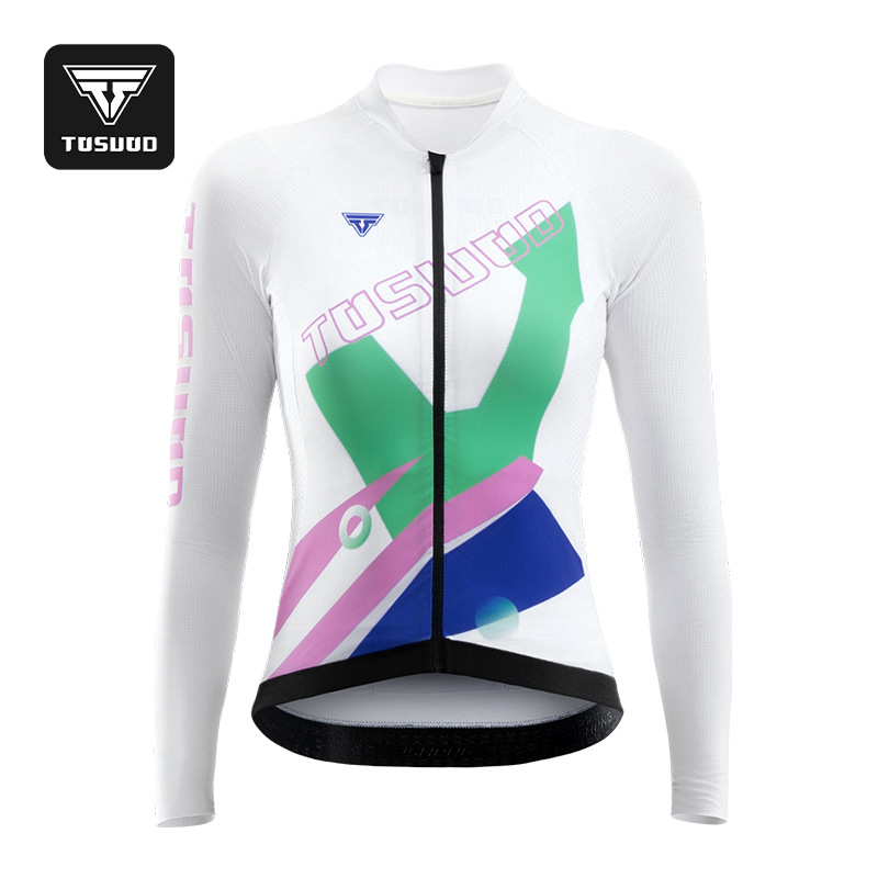 Captain Tas Cycling Clothing Women's Spring and Summer Long-Sleeved Professional Cycling Suit Quick-Drying Breathable Lightweight Equipment