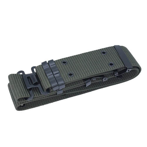 5.5cm Men's Canvas CQB Training Belt with Nylon Weaving Waist Cover Multifunctional American Tactical External Waist Belt