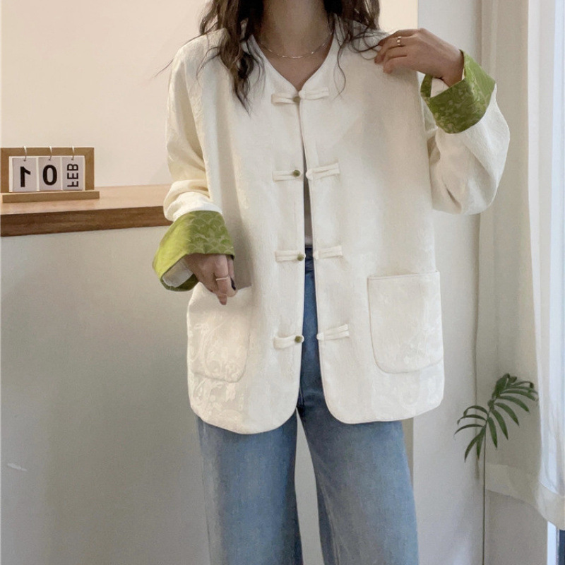 新中式国风盘扣外套女欧洲站春秋2025新款欧货女装时尚洋气开衫潮|undefined