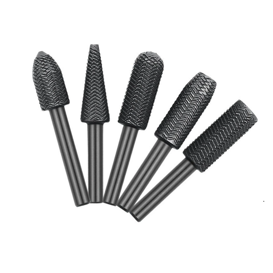 Набор из 5 частей вращающаяся стальная папка из неформной формы стальная шлифовальная головка шлифовальная головка пилка из мягкого металла деревообрабатывающий инструмент набор