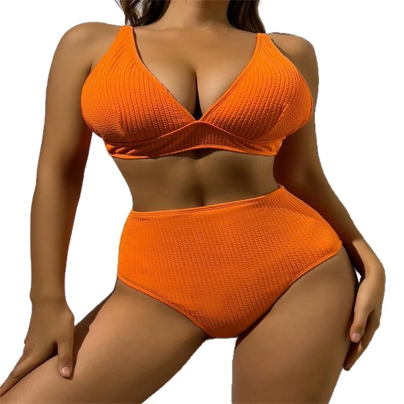 Однотонный сексуальный купальник с высокой талией, Amazon