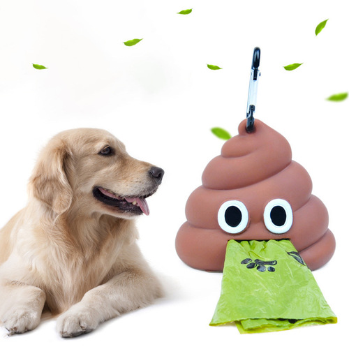 Pet garbage bag dispenser for cats and dogs, portable garbage bag for dogs when going out, poop bag storage box, factory direct sales