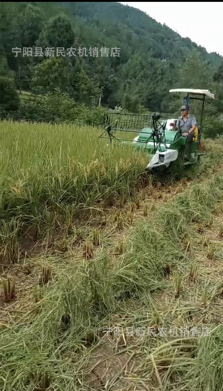 全喂入水稻小麦联合收割机