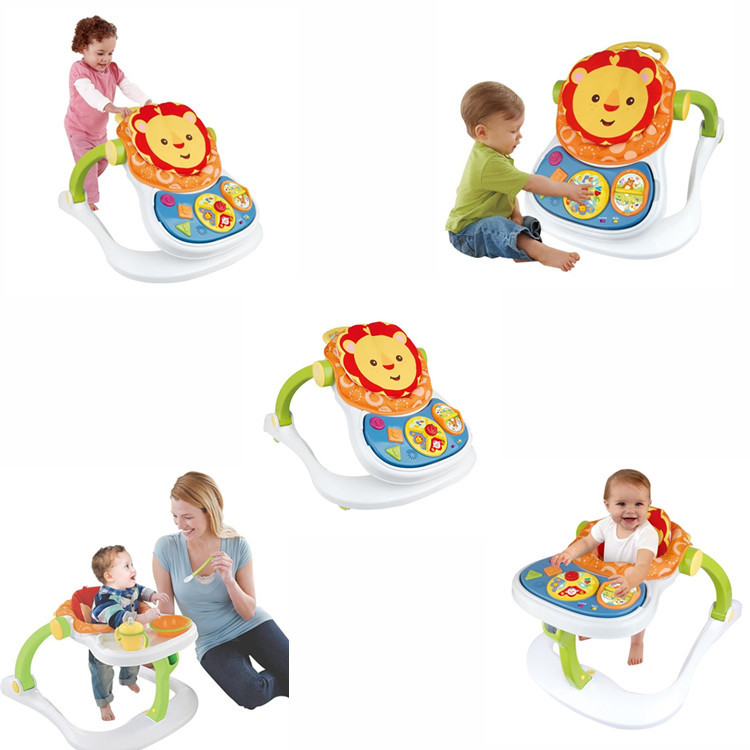 Baby four-in-one walker baby trolley multi-function Walker dining table and chair cross-border hot toy