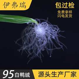 羽绒新国标95纯白鸭绒羽绒厂家直销水洗羽绒批发价原料鸭绒