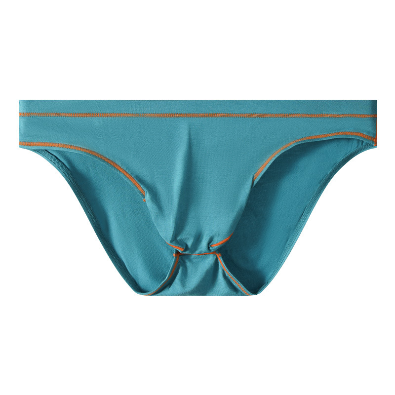 Men's Bamboo Fiber Briefs with Pouch, Sexy Underwear, Breathable Shorts, All-Season Underwear, Sports-Style Crotch