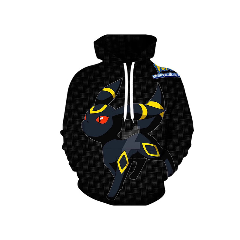 Autumn Foreign Trade New Animation 3D Printing Pokemon Pikachu Printing Sweater Men's and Women's Casual Hoodie Autumn Foreign Trade New Animation 3D Printing Pokemon Pikachu Printing Sweater Men's and Women's Casual Hoodie
