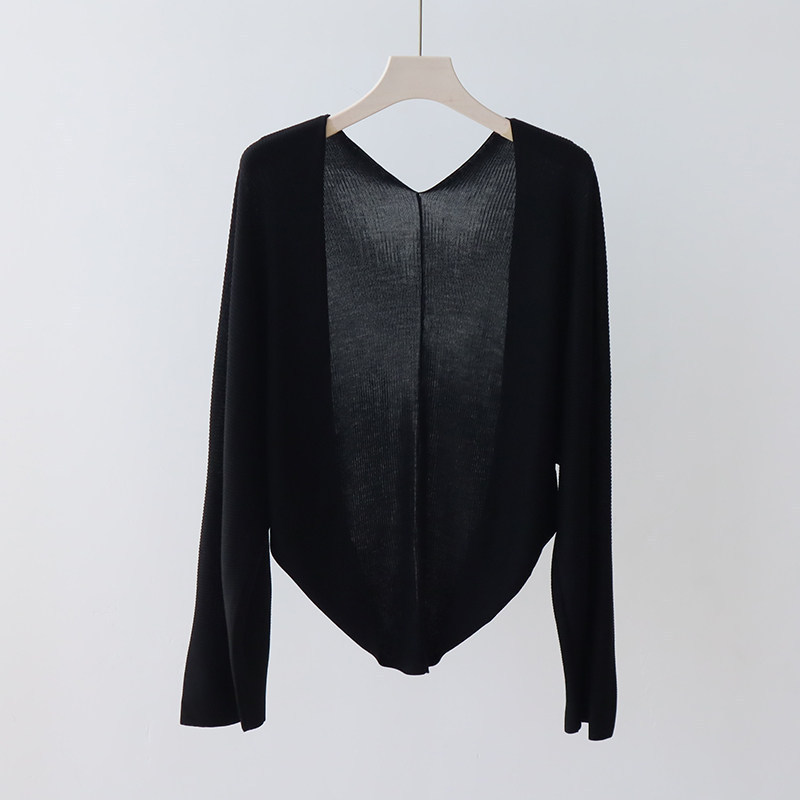 Summer Sun Protection Shirt, New Style Knitted Cardigan for Women, Thin Style, Lazy Style, Long-Sleeved Shawl, Pure Color Loose and Versatile Top Summer Sun Protection Shirt, New Style Knitted Cardigan for Women, Thin Style, Lazy Style, Long-Sleeved Shawl, Pure Color Loose and Versatile Top