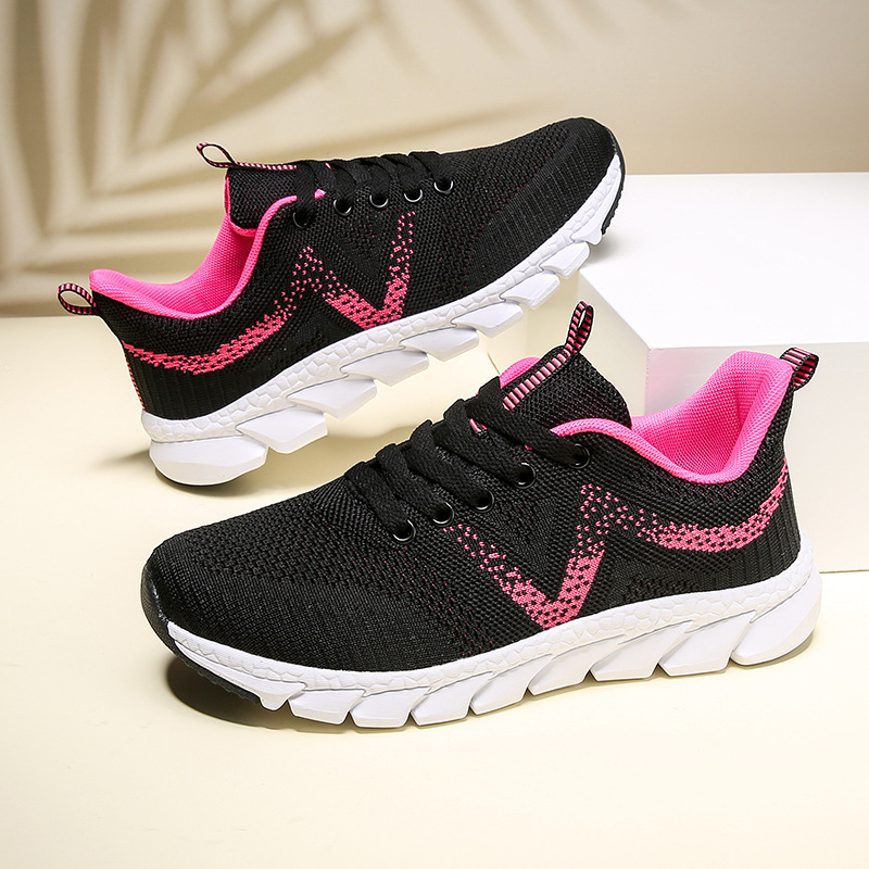 Breathable and Comfortable Walking Shoes, Mesh Shoes for Women, Multiple Colors Available, Versatile Casual Sports Shoes, Lightweight Shock-Absorbing Running Shoes