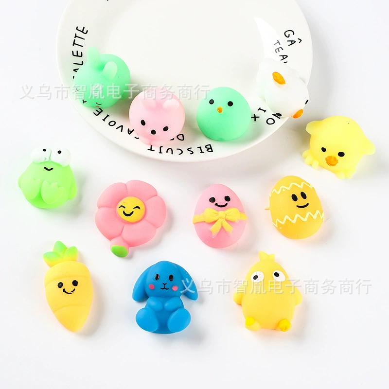 Мини-мягкая игрушка-животное, ассорти залипалки, 5×4.5×1.5 см, 0.015 кг