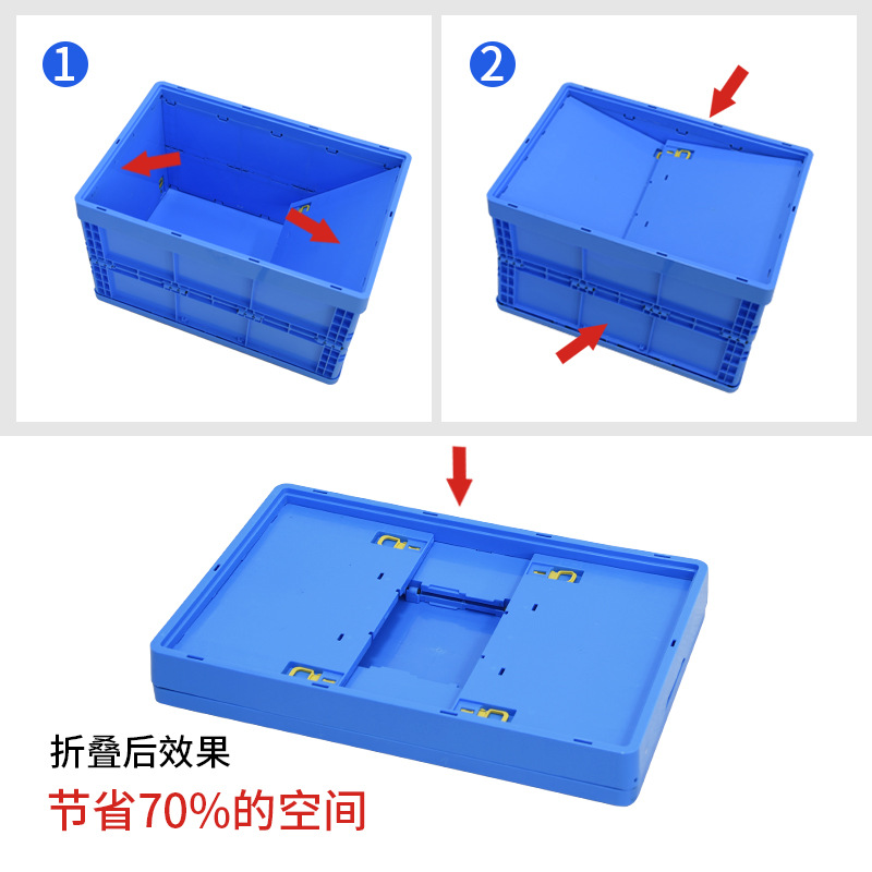 中カードプラスチック折り畳み箱医薬配送倉庫物流コールドチェーン蓋付き回転箱工業電子プラスチック箱