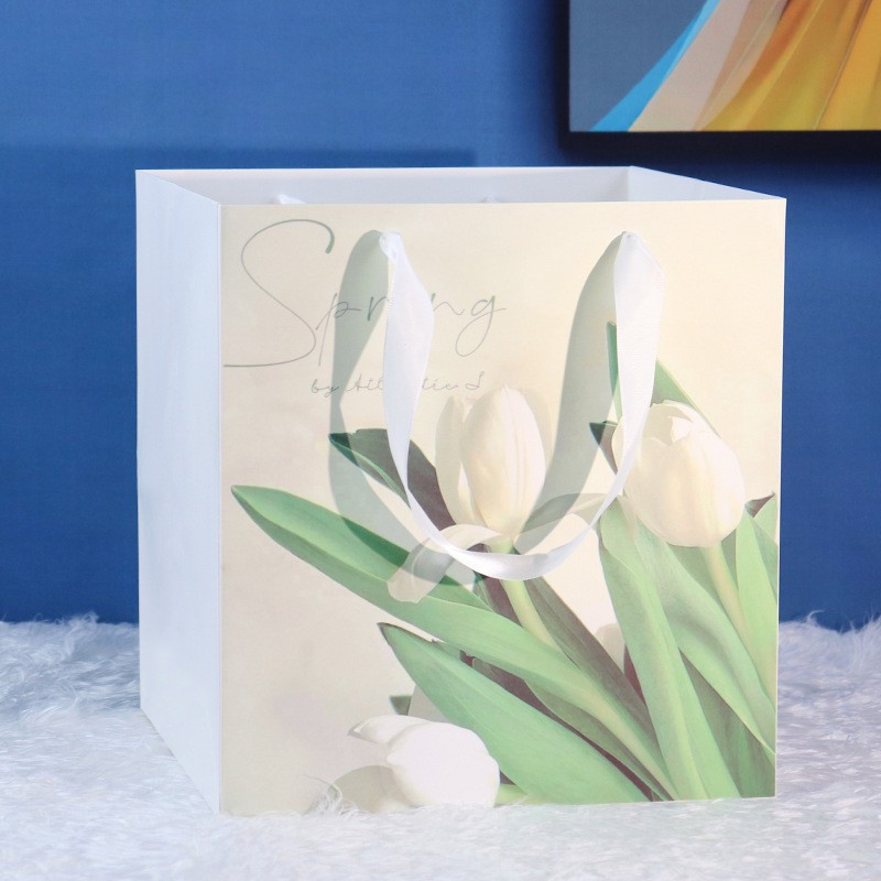 그림과 같이 흰색 튤립 대형 28*28*30CM;