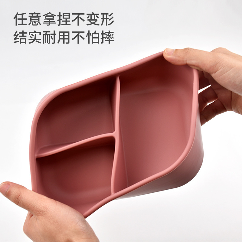 食品グレードのシリコンランチボックス、学生や会社員向けの電子レンジ対応ポータブルランチボックス、3コンパートメントクリスパーボックス、断熱ボックス|undefined