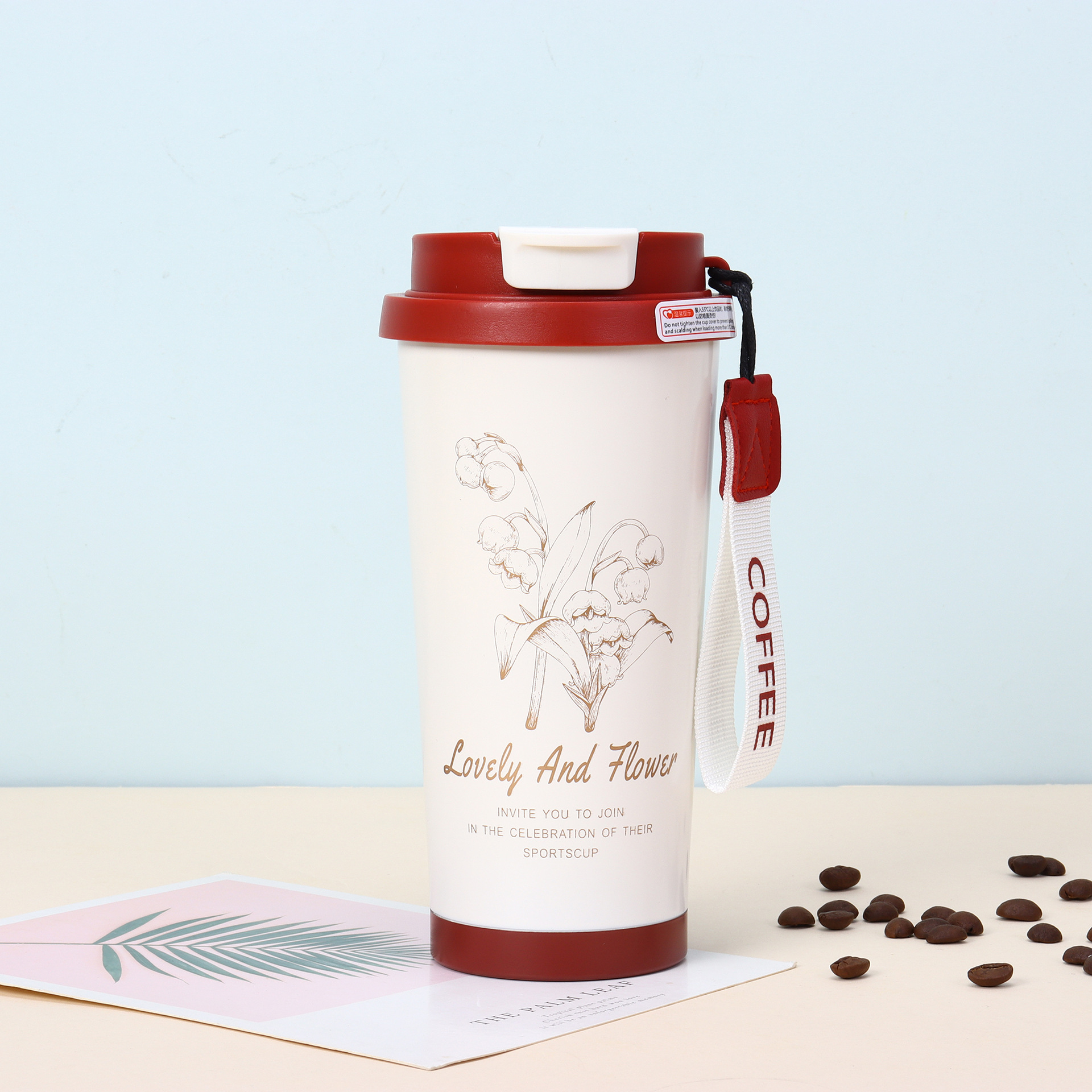 Edelstahl Thermobecher Maiglöckchen Design Für Damen_voghion.com