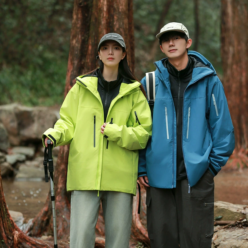 Теплое пальто три в одном съемный набор из двух частей