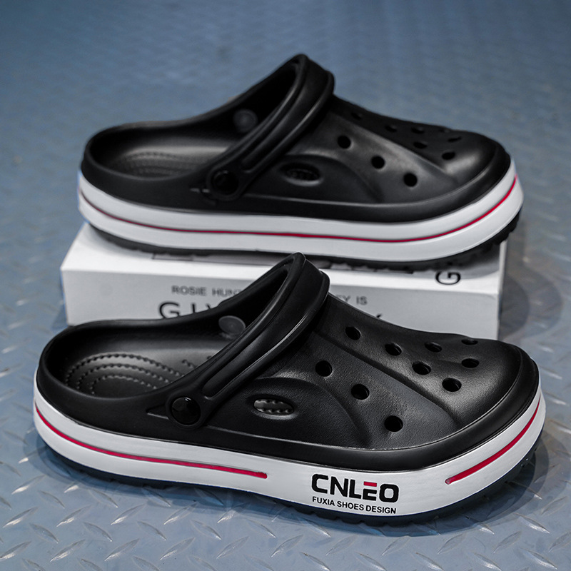 Zapatos de verano para hombres antideslizantes al aire libre sandálias de viaje de playa para interiores zapatillas de soleas gruesas