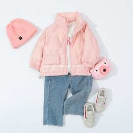 轻薄白鸭绒羽绒短款儿童薄款羽绒服小童宝宝男宝反季轻便外中大童