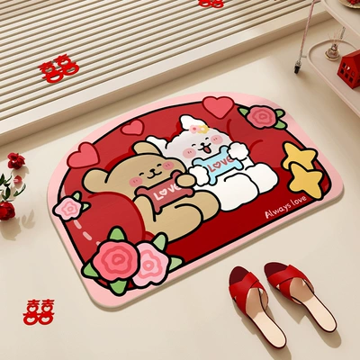 Avtomobil döşəmə paspasları | Floor Mat Stain-Resistant and Easy - house-full-of-happiness-4060cm-diatom-mud-second-generation