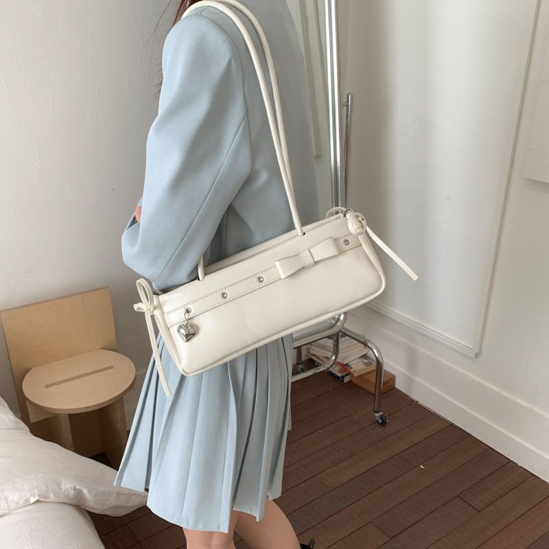 Small And Niche Armpit Bag, Women's High-end Texture Stick Bag, Stylish And Versatile Hand-held Shoulder Bag_voghion.com
