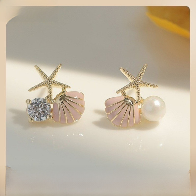 brand asymmetrical sophisticated earrings from pearl