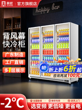超市便利店立式饮料柜商用风冷变频冰箱柜啤酒冰柜冷藏展示垒德株