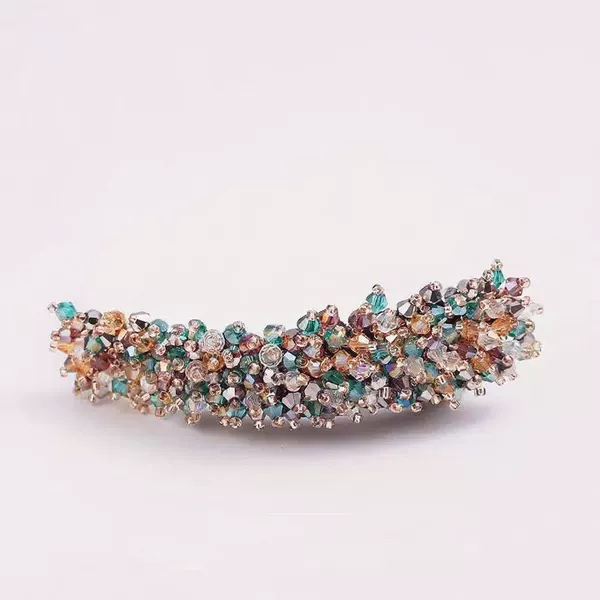 Colorful green crystal accessories