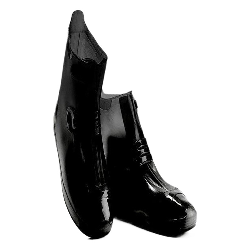 Double-breasted rainy day thickened rain-proof shoe cover non-slip wear-resistant children's water shoes men's and women's adult silicone waterproof rain boots cover