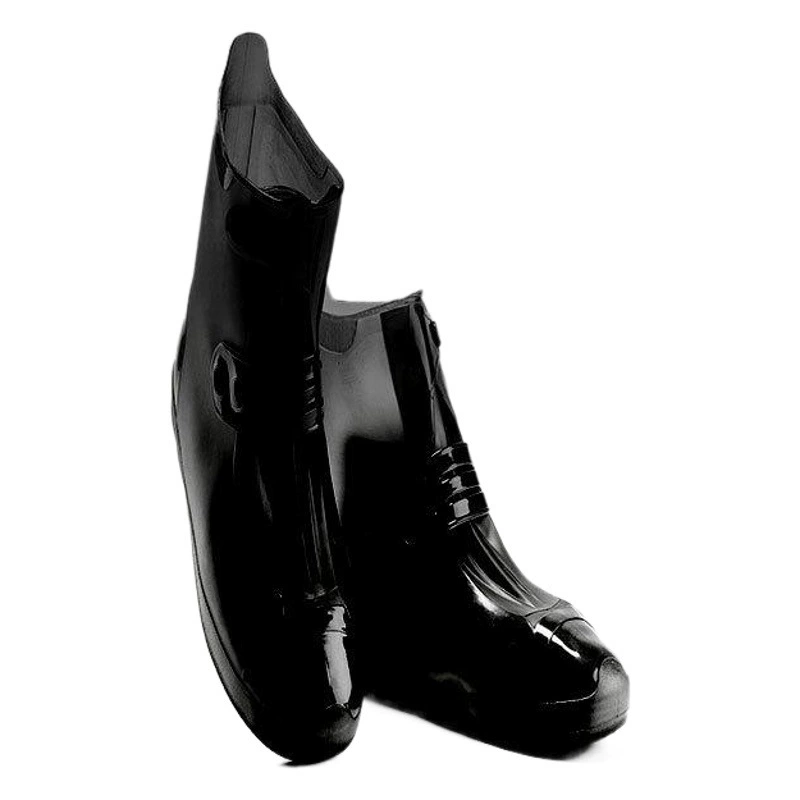 Двубортный утолщенный непромокаемый чехол для обуви в дождливый день, нескользящий, износостойкий, детская Водная обувь, мужские и женские силиконовые водонепроницаемые резиновые сапоги для взрослых