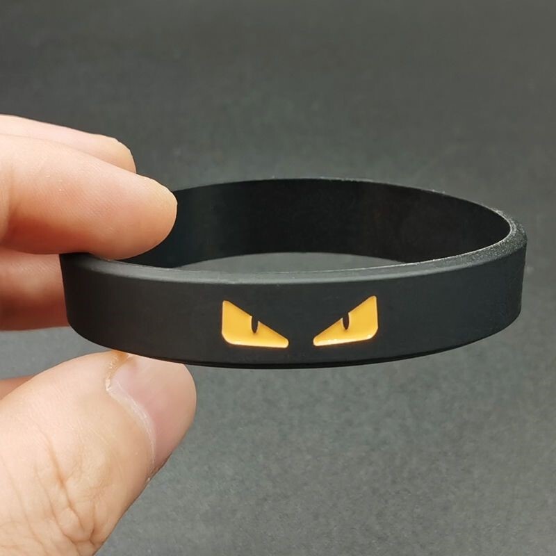 Little Monster Energy Silicone Bracelet Creative Devil Eyes Simple Pattern Unisex Sports Rubber Wristband Cross-Border Little Monster Energy Silicone Bracelet Creative Devil Eyes Simple Pattern Unisex Sports Rubber Wristband Cross-Border