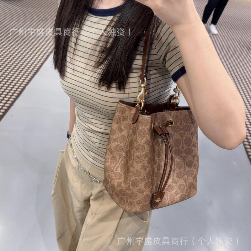 Kojia Rowan Fortune Bucket Bag Casual Versatile Large Capacity Tote Bag 2025 Drawstring Crossbody Shoulder Bag Kojia Rowan Fortune Bucket Bag Casual Versatile Large Capacity Tote Bag 2025 Drawstring Crossbody Shoulder Bag