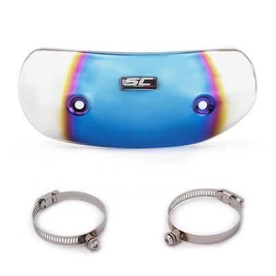 Exhaust pipe Ar Sc Carbon Fiber Anti-Scald - half-blue-sc