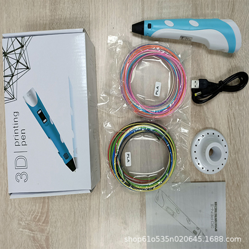 Suministro directo de fábrica Segunda Generación pluma de impresión 3D pintura tridimensional pincel de graffiti Comercio exterior transfronterizo popular regalo de los niños estudiante