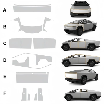 car jacket full car | Car paint protective film - whole-car-tpu-protective-film-tesla-pickup-cybertruck