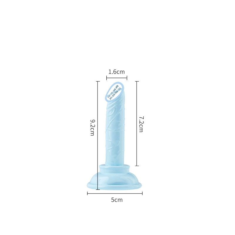 久爱 女用仿真大炮水晶假阳具 成人性玩具 透明色丁香自慰器