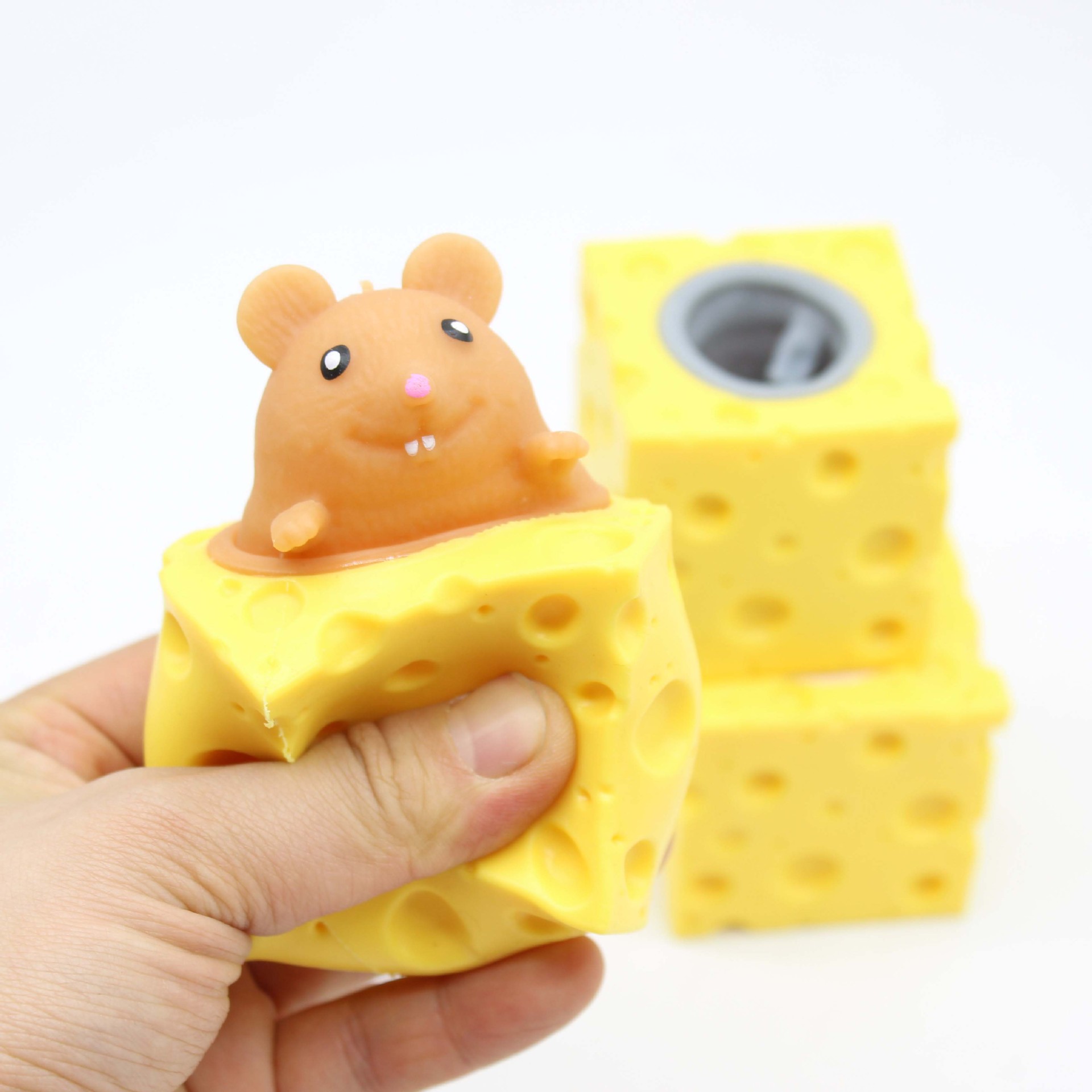 Cheese Mouse Squeezing Toy Vent Spoof Cute Decompression display picture 1