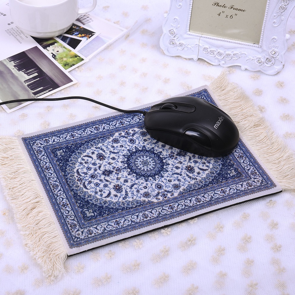 공장 직접 공급 페르시아 마우스 패드 카펫 마우스 패드 술 마우스 패드 술 마우스 패드 중동 스타일 마우스 패드