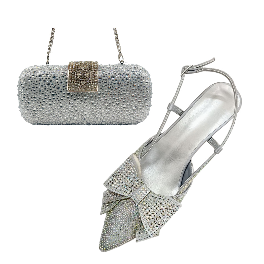 Zapatos de diseño italiano de verano nuevos zapatos de cena mujer diseño italiano cristal diamante encaje